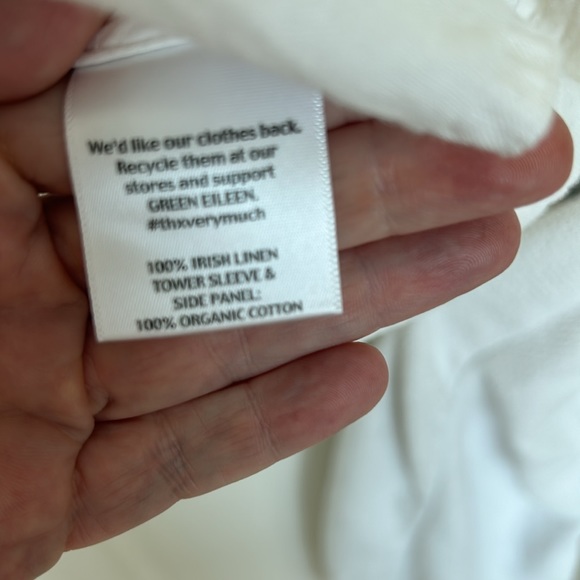 Eileen Fisher White Linen Blazer - Picture 10 of 11